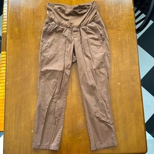 Khaki maternity pants